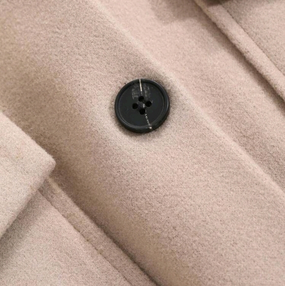 Solid Color Stand Collar Pocket Short Jacket For Women - Picture 7 of 7